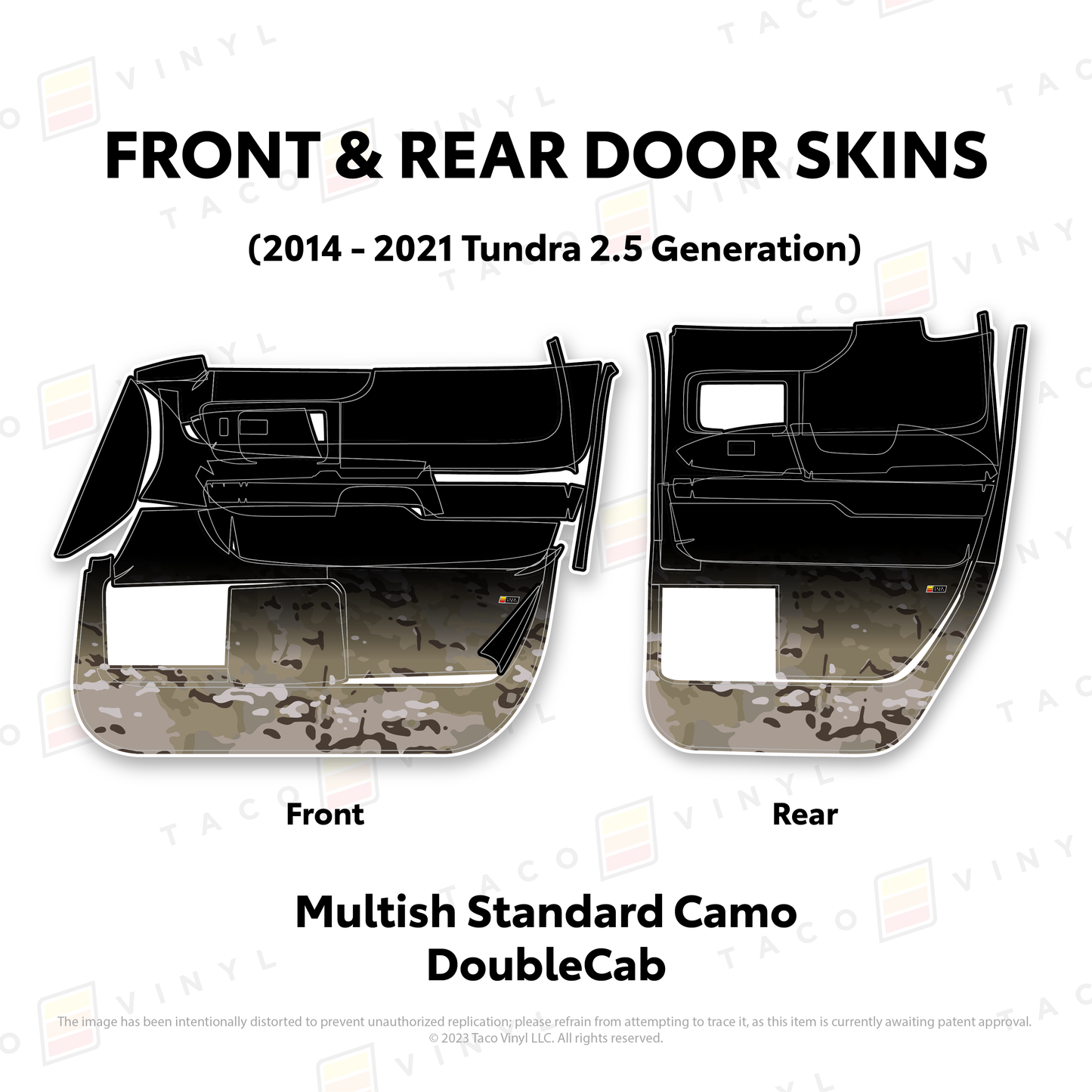 Taco Vinyl Tundra Door Skins | '14 - '21 Tundra
