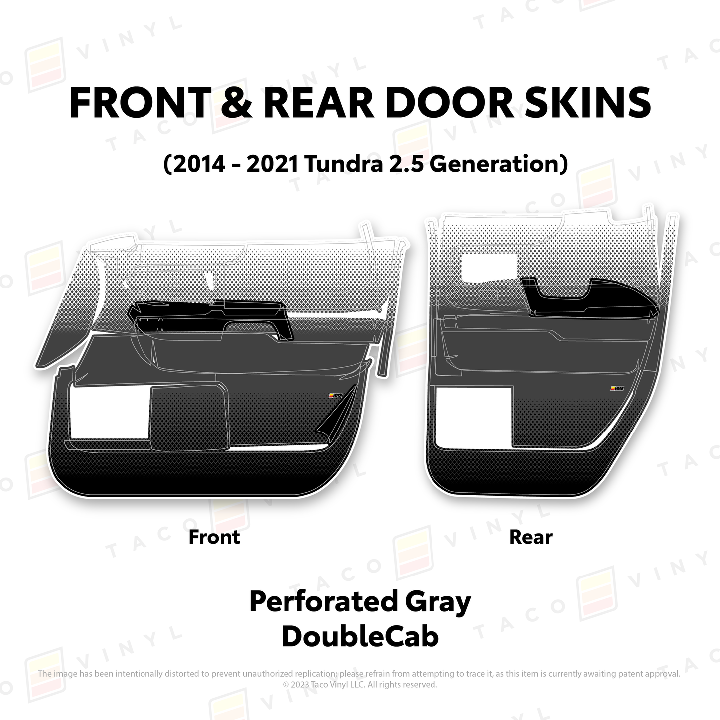 Taco Vinyl Tundra Door Skins | '14 - '21 Tundra