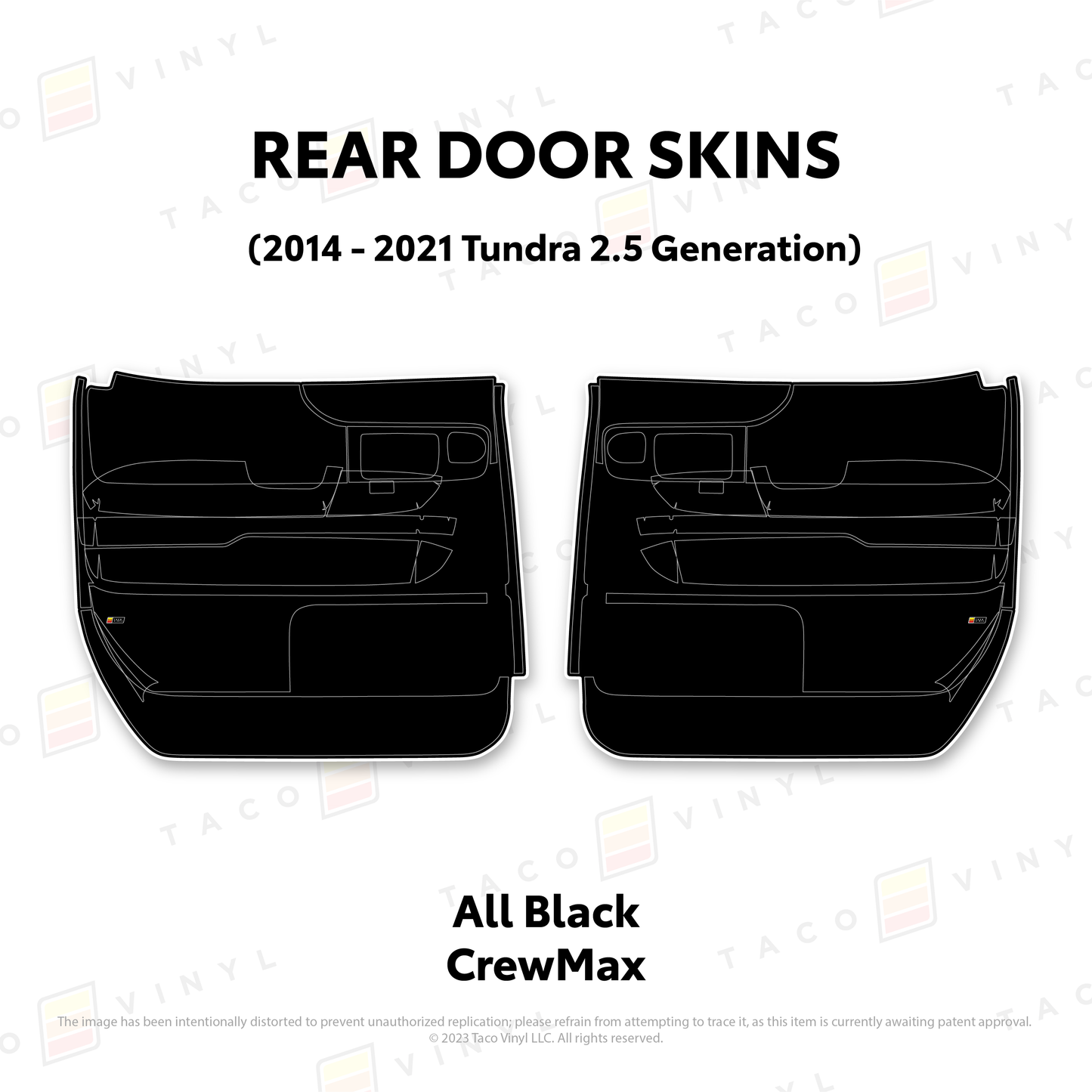Taco Vinyl Tundra Door Skins | '14 - '21 Tundra