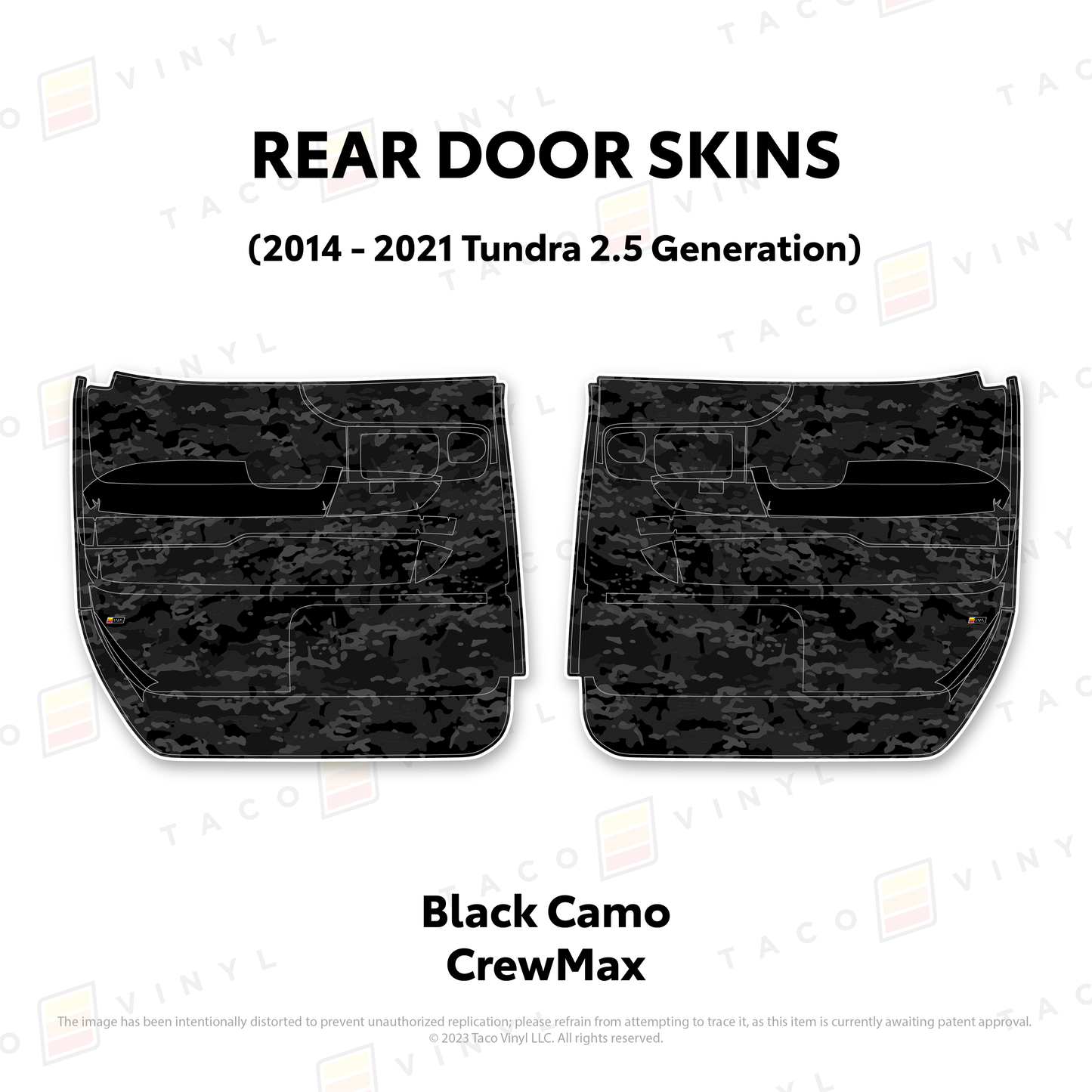 Taco Vinyl Tundra Door Skins | '14 - '21 Tundra
