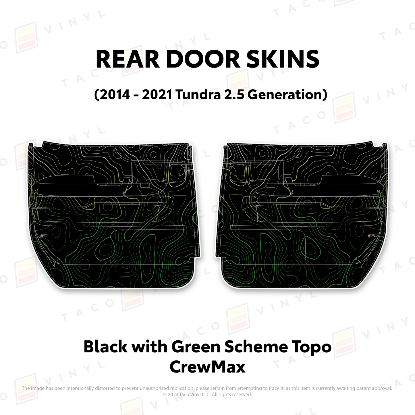 Taco Vinyl Tundra Door Skins | '14 - '21 Tundra