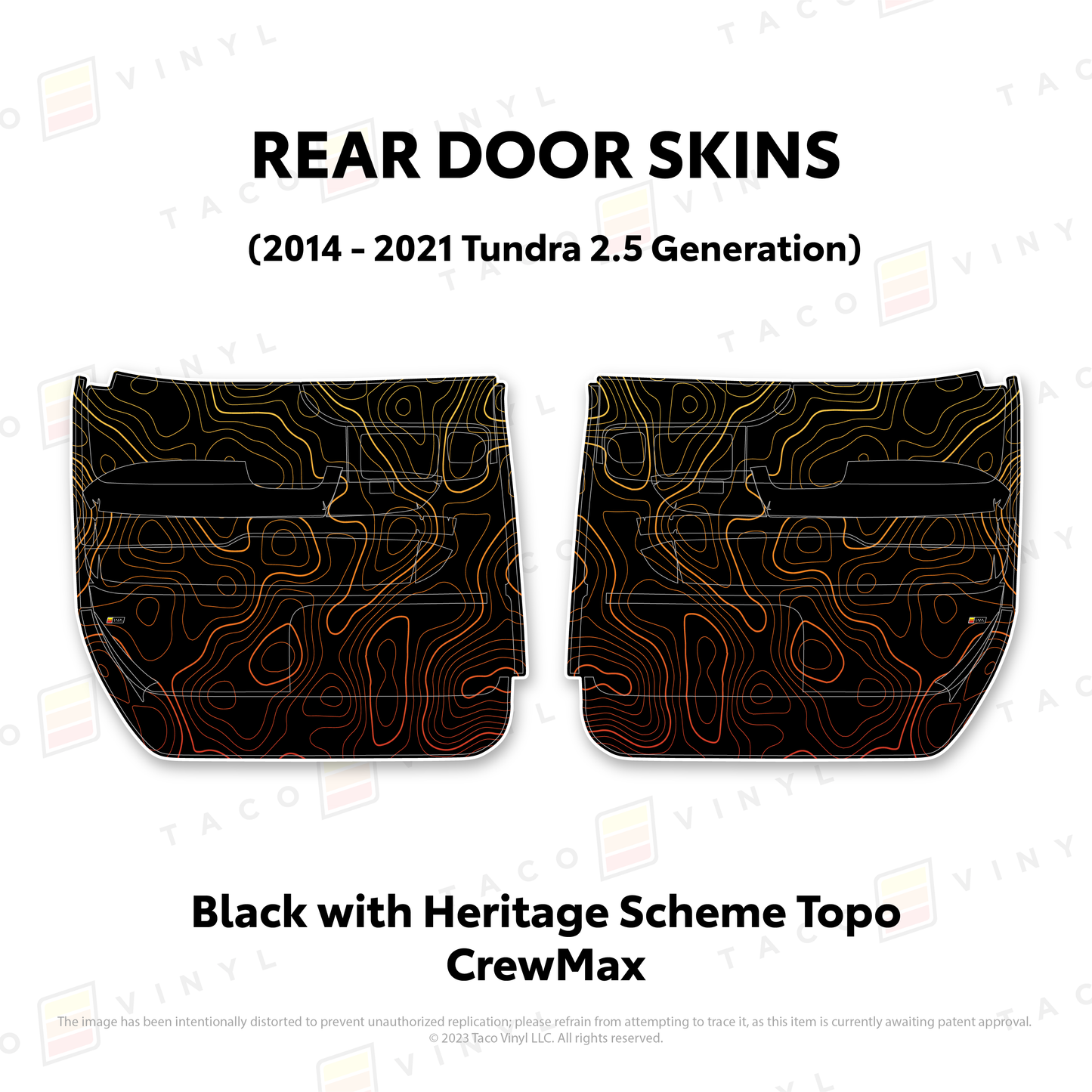Taco Vinyl Tundra Door Skins | '14 - '21 Tundra