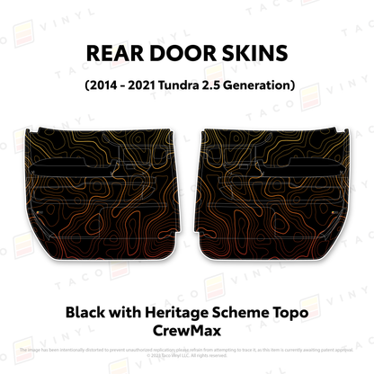 Taco Vinyl Tundra Door Skins | '14 - '21 Tundra
