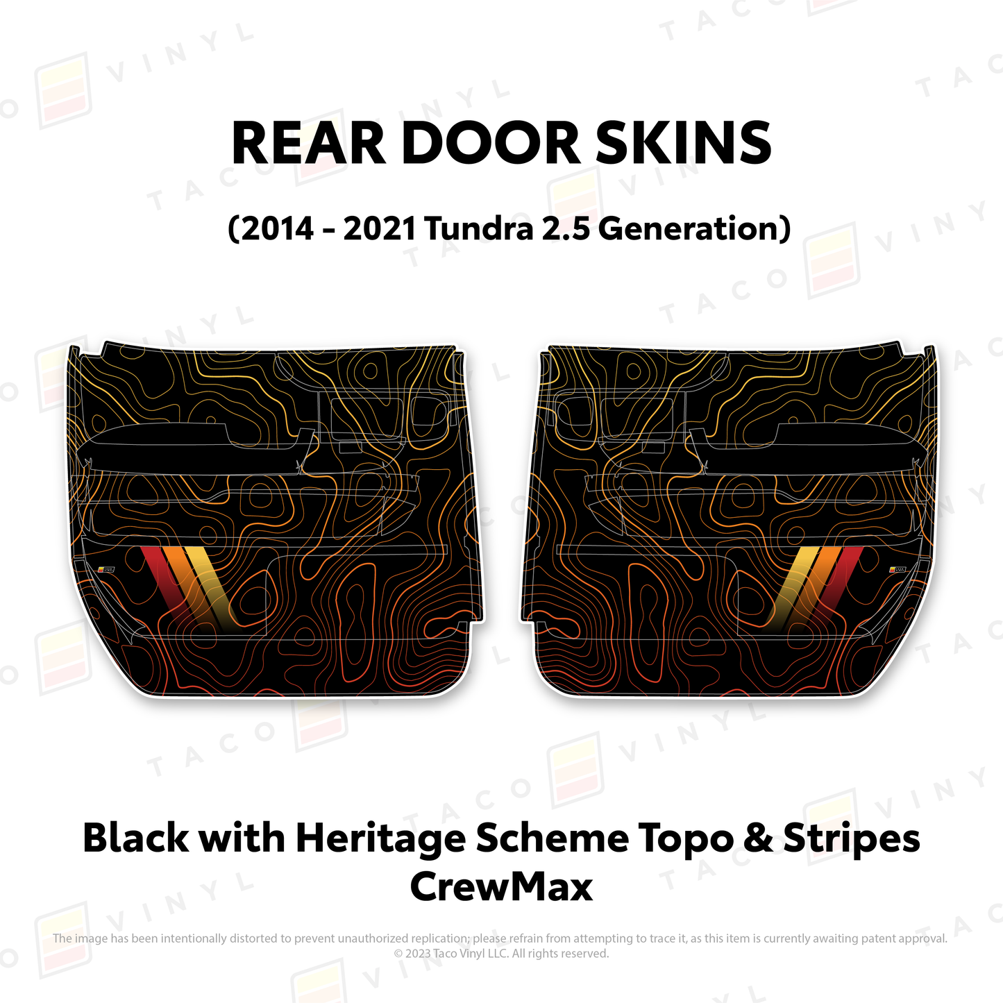 Taco Vinyl Tundra Door Skins | '14 - '21 Tundra
