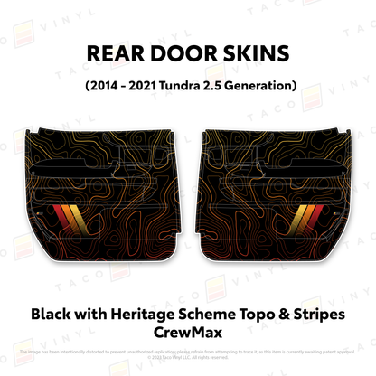 Taco Vinyl Tundra Door Skins | '14 - '21 Tundra