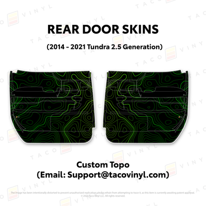Taco Vinyl Tundra Door Skins | '14 - '21 Tundra