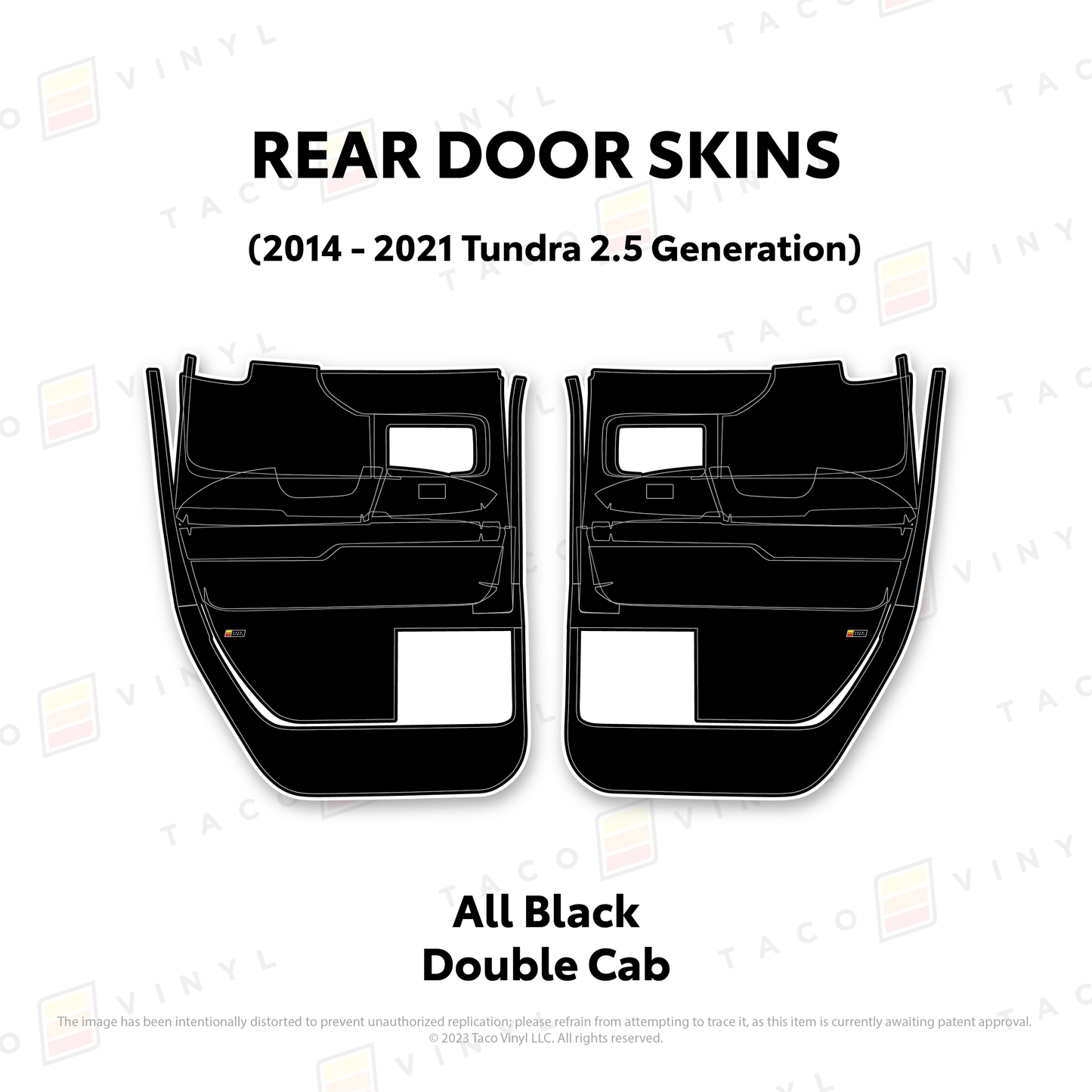 Taco Vinyl Tundra Door Skins | '14 - '21 Tundra