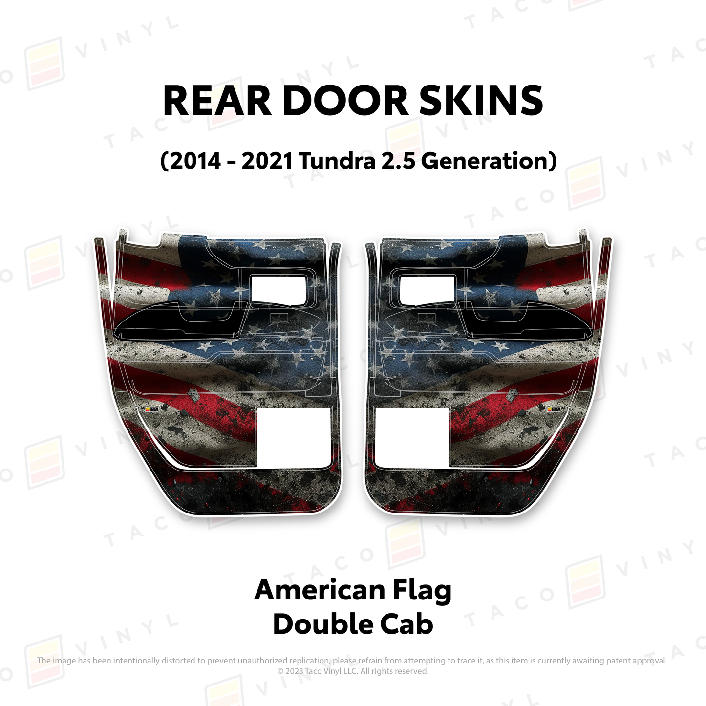 Taco Vinyl Tundra Door Skins | '14 - '21 Tundra