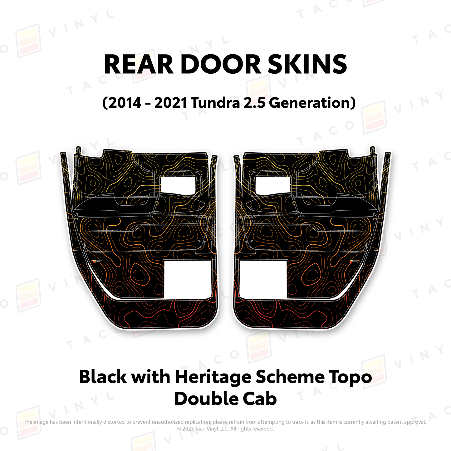 Taco Vinyl Tundra Door Skins | '14 - '21 Tundra