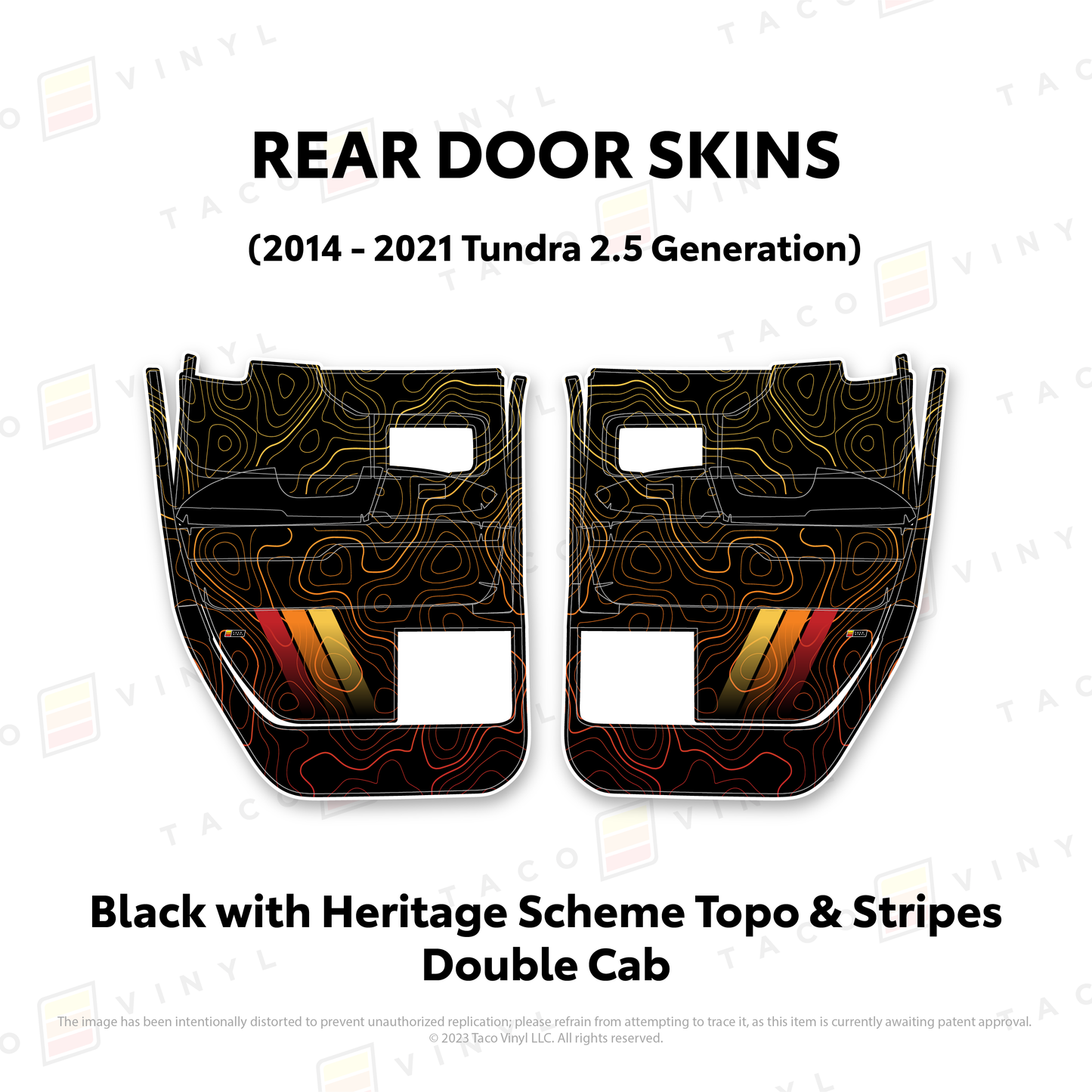 Taco Vinyl Tundra Door Skins | '14 - '21 Tundra
