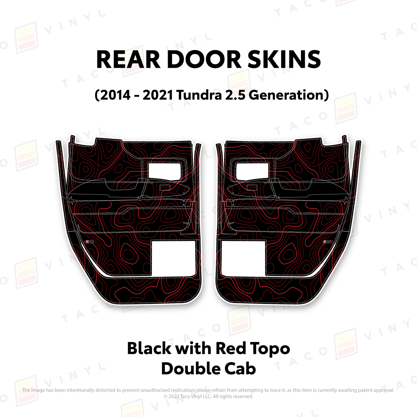 Taco Vinyl Tundra Door Skins | '14 - '21 Tundra