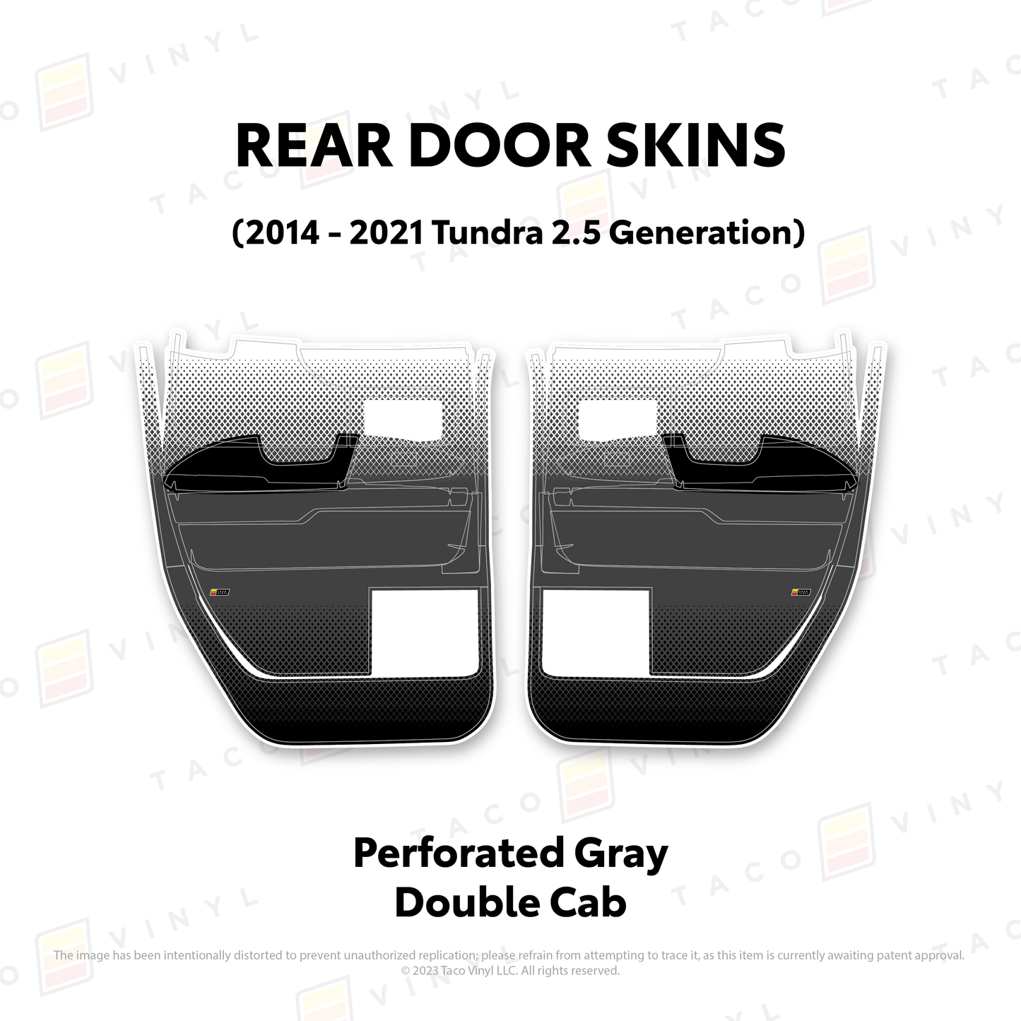 Taco Vinyl Tundra Door Skins | '14 - '21 Tundra