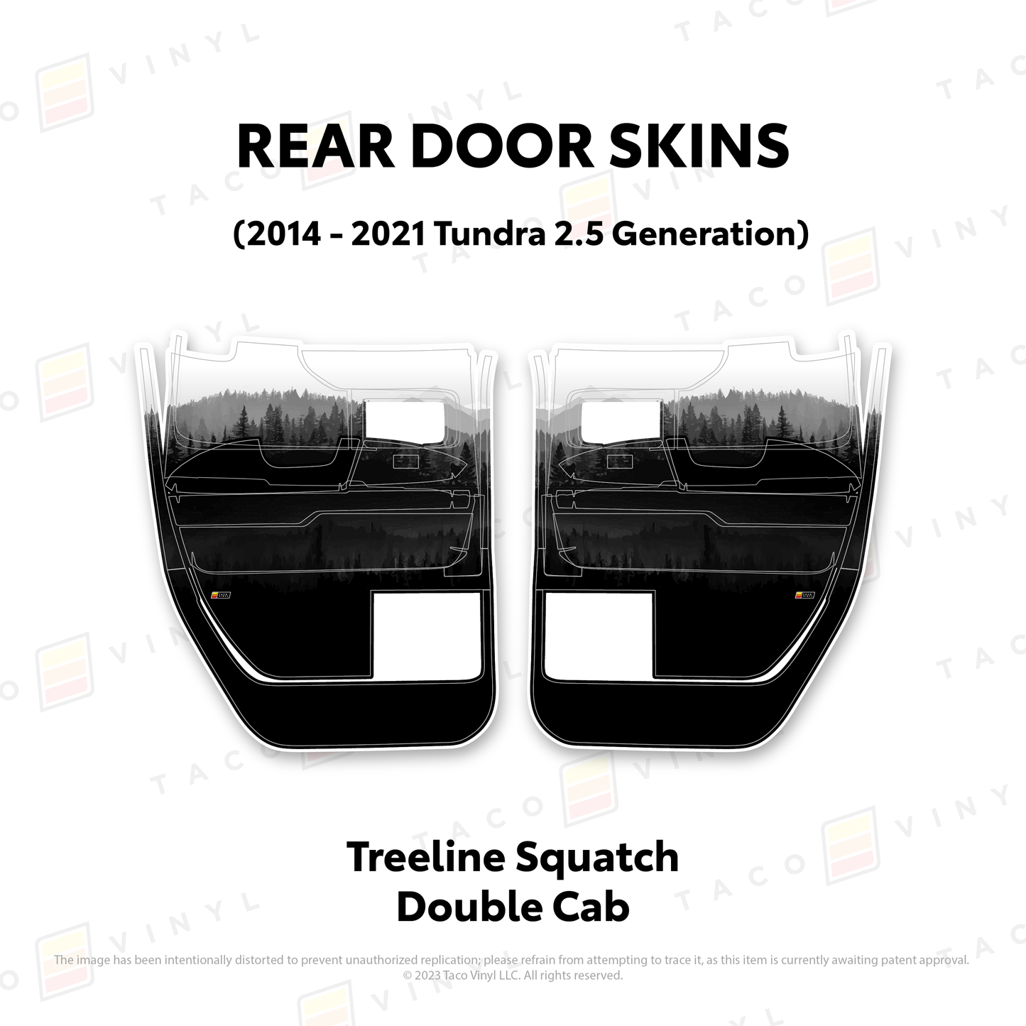 Taco Vinyl Tundra Door Skins | '14 - '21 Tundra