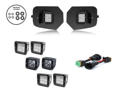 Cali Raised LED Fog Light Pod Replacements Brackets Kit | '16 - '23  Tacoma