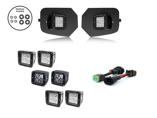 Cali Raised LED Fog Light Pod Replacements Brackets Kit | '16 - '23  Tacoma