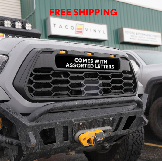 Taco Vinyl Tacoma Alpha Front Grille | '16 - '23 Tacoma