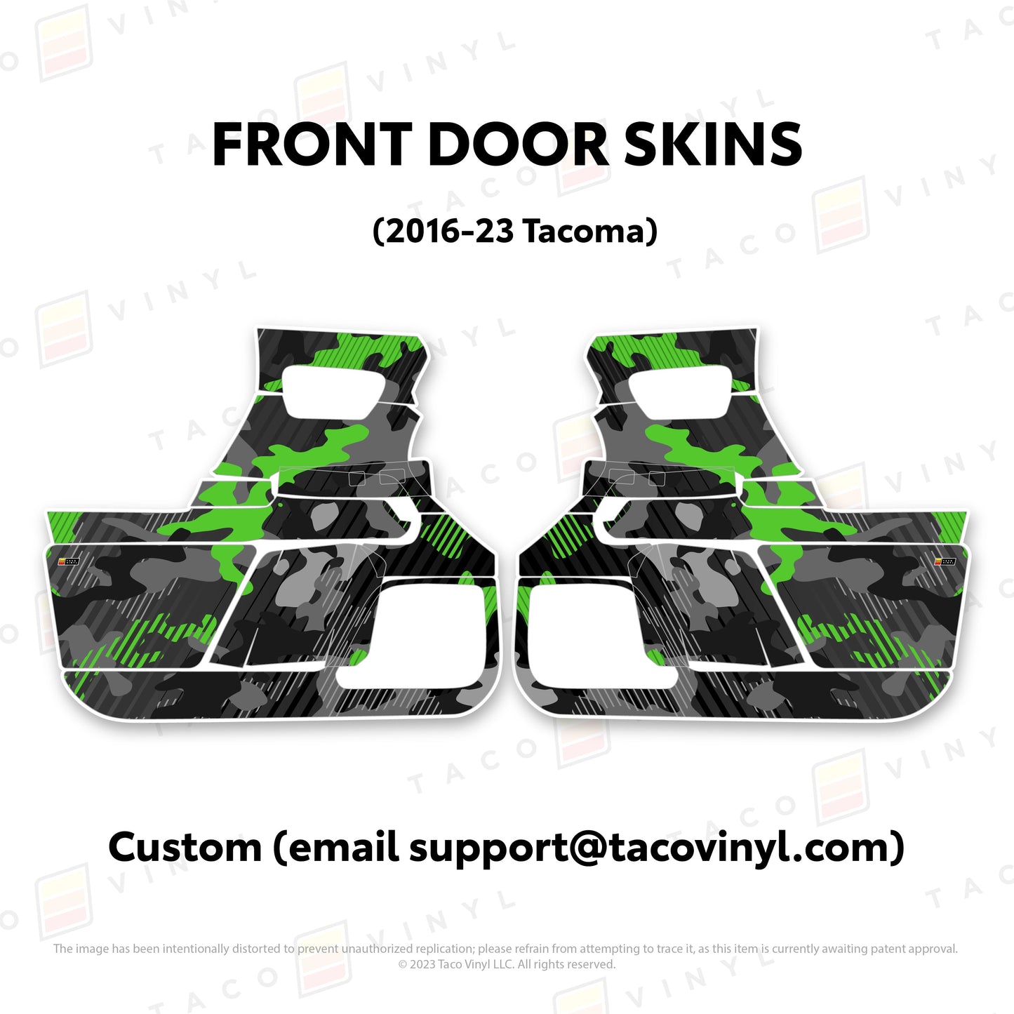 Taco Vinyl Tacoma Door Skins | '16 - '23 Tacoma