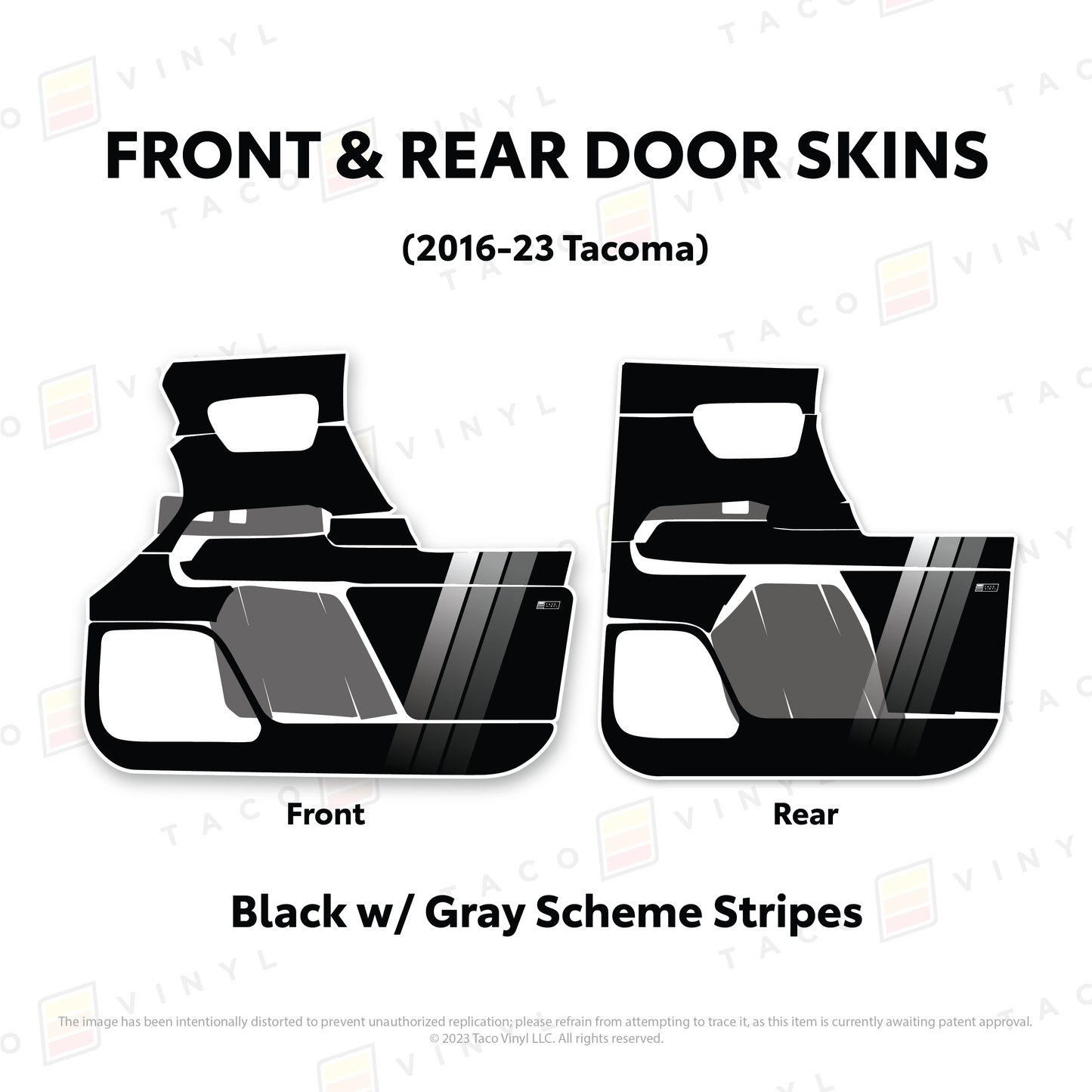 Taco Vinyl Tacoma Door Skins | '16 - '23 Tacoma