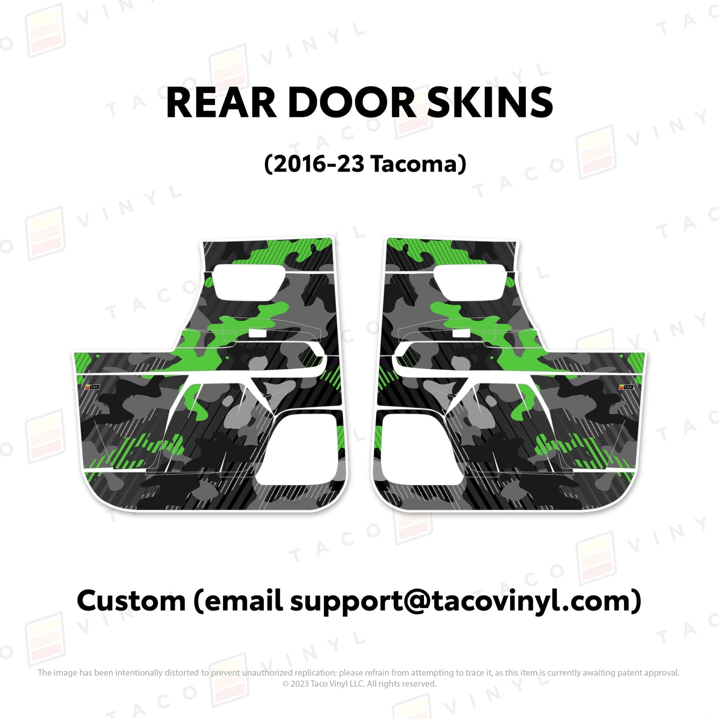 Taco Vinyl Tacoma Door Skins | '16 - '23 Tacoma