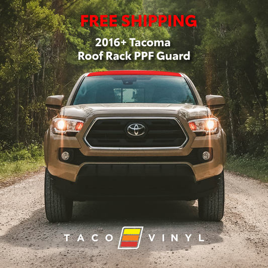 Taco Vinyl Tacoma PPF Roof Rack Guard | '16 - '23 Tacoma