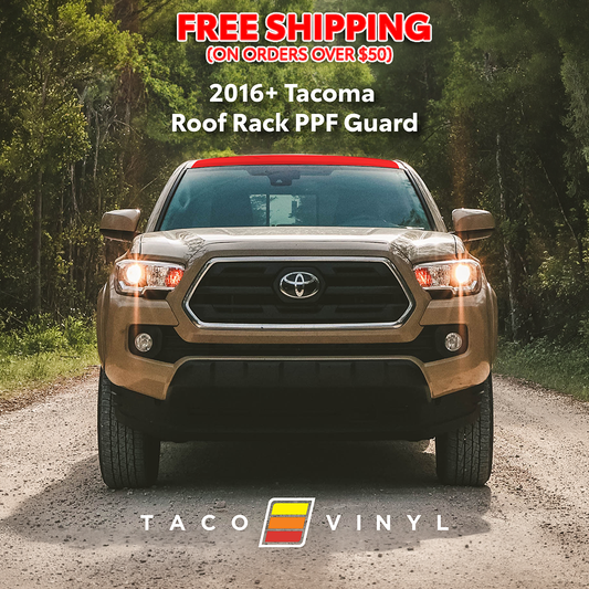 Taco Vinyl Tacoma PPF Roof Rack Guard | '16 - '23 Tacoma