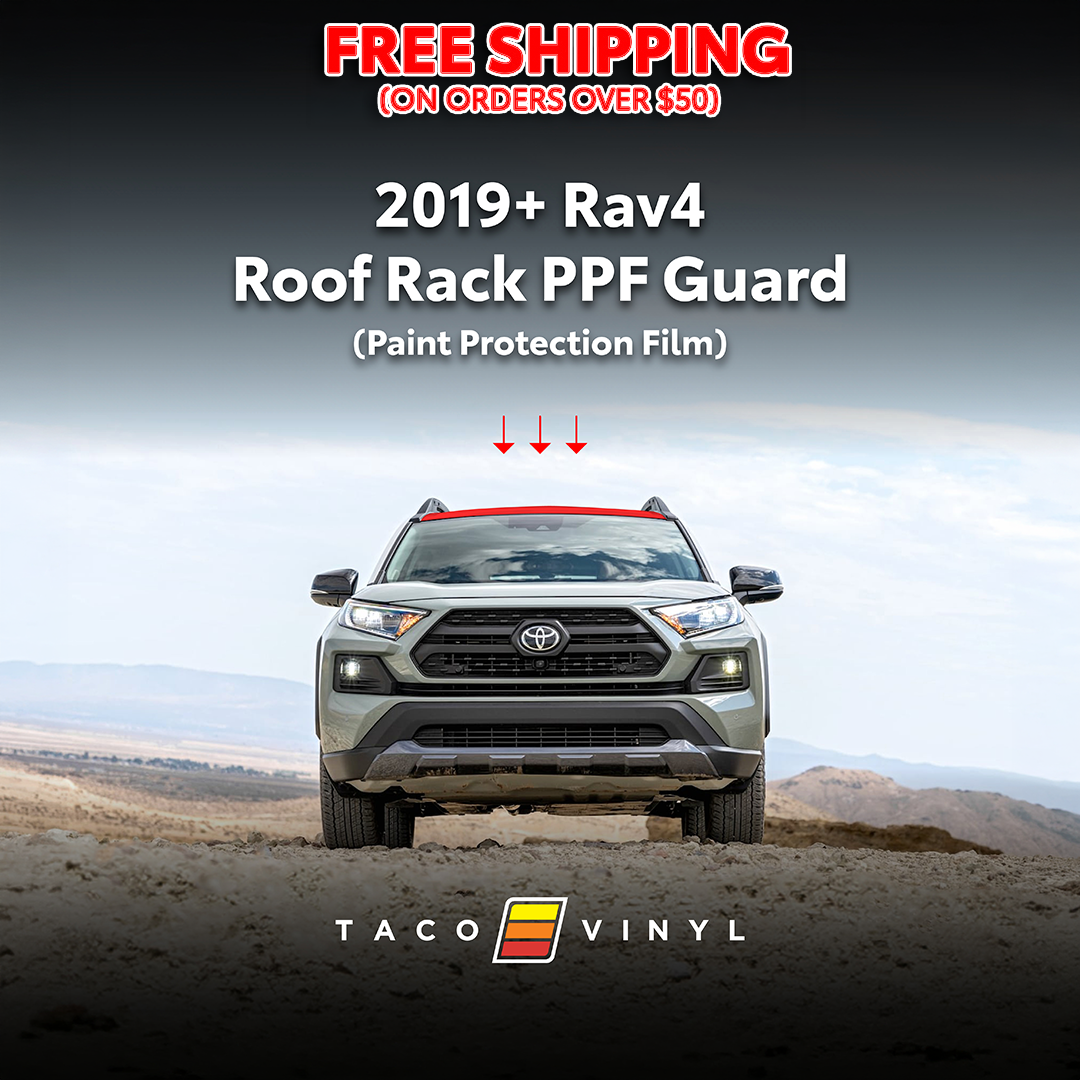 Taco Vinyl Rav4 PPF Roof Rack Guard | '19 - '25 Rav4