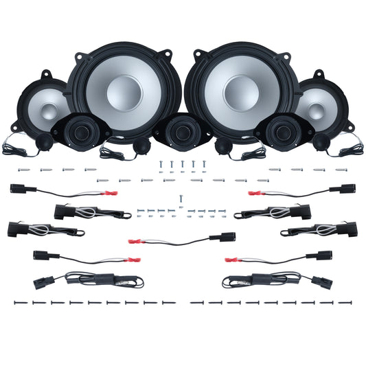 Alpine 6, 9 or 11 Speaker Plug & Play Bundle (8" Front Door Speaker) | 2022+ Tundra