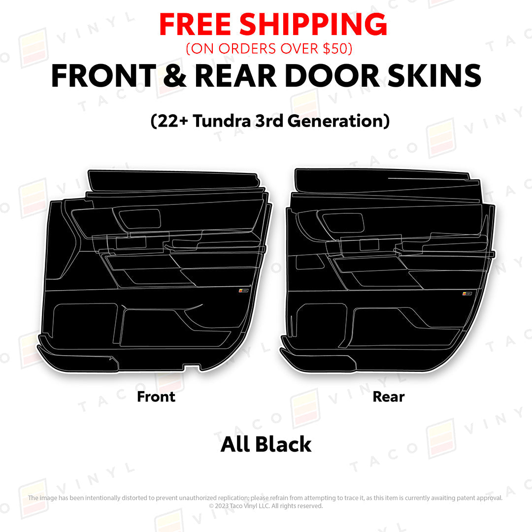 Taco Vinyl Tundra Door Skins | '22+ Tundra