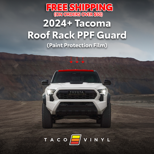 Taco Vinyl Tacoma PPF Roof Rack Guard | '24+ Tacoma