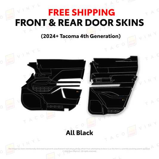 Taco Vinyl Tacoma Door Skins | 2024+ Tacoma