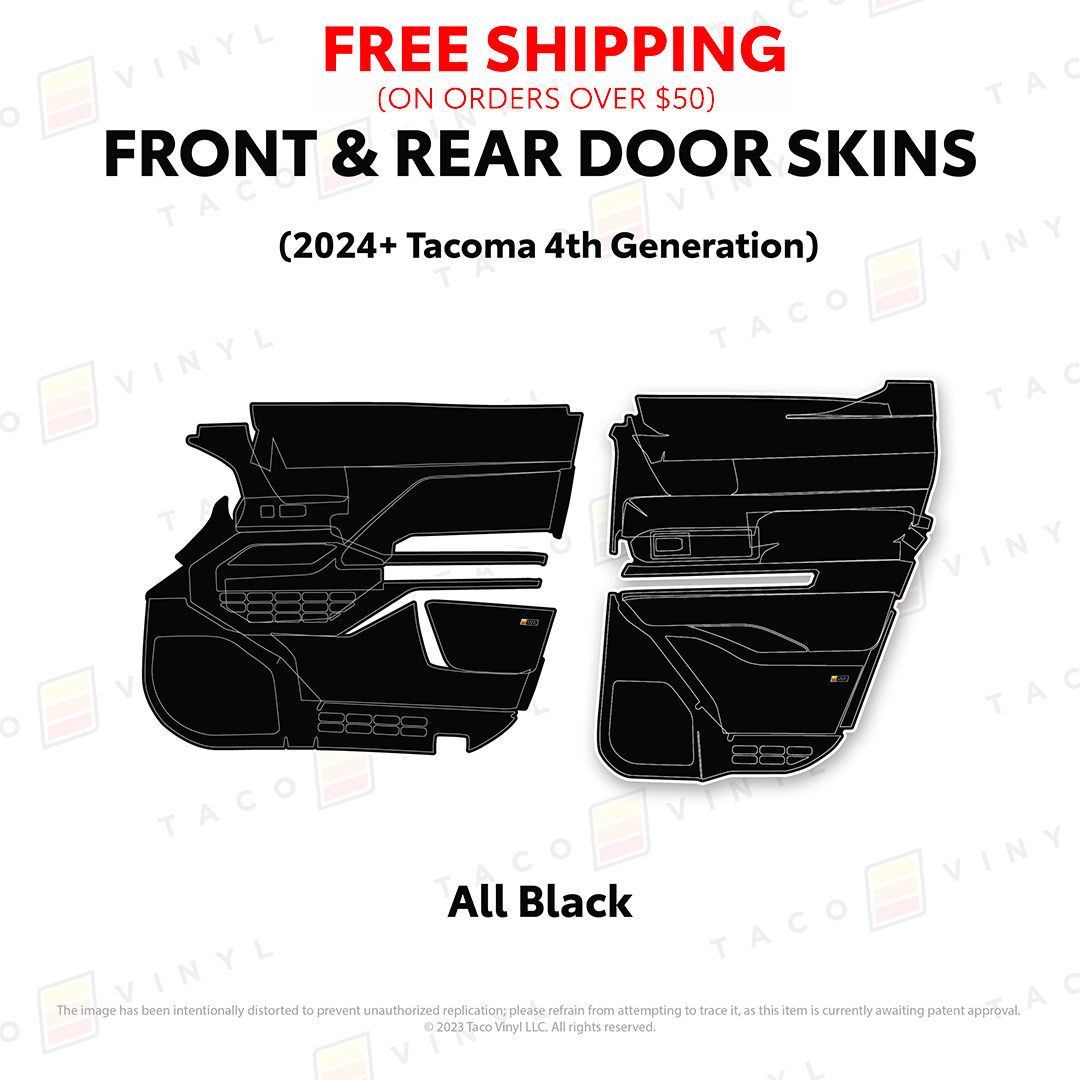 Taco Vinyl Tacoma Door Skins | 2024+ Tacoma