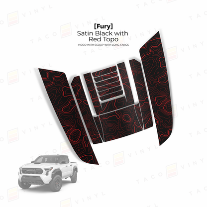 Taco Vinyl Tacoma/4Runner Fury Hood Scoop Stamp | '24+ Tacoma/'25+ 4Runner
