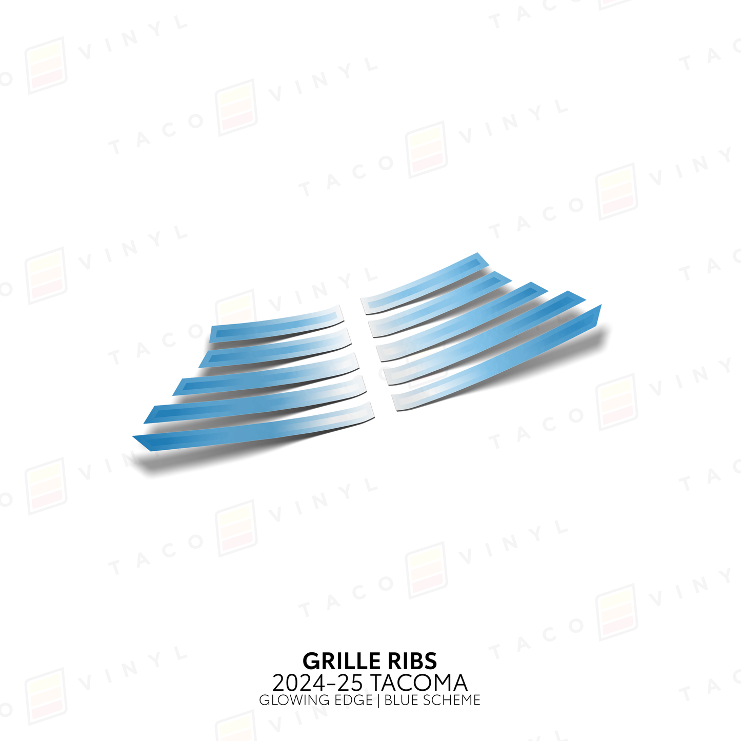 Taco Vinyl Tacoma Glowing Edge Grille Rib Decal | '24+ Tacoma