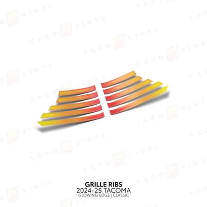 Taco Vinyl Tacoma Glowing Edge Grille Rib Decal | '24+ Tacoma