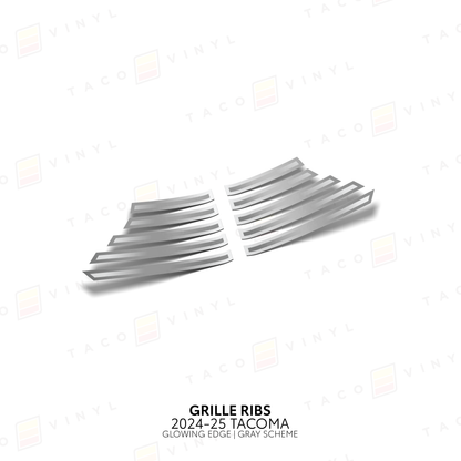 Taco Vinyl Tacoma Glowing Edge Grille Rib Decal | '24+ Tacoma