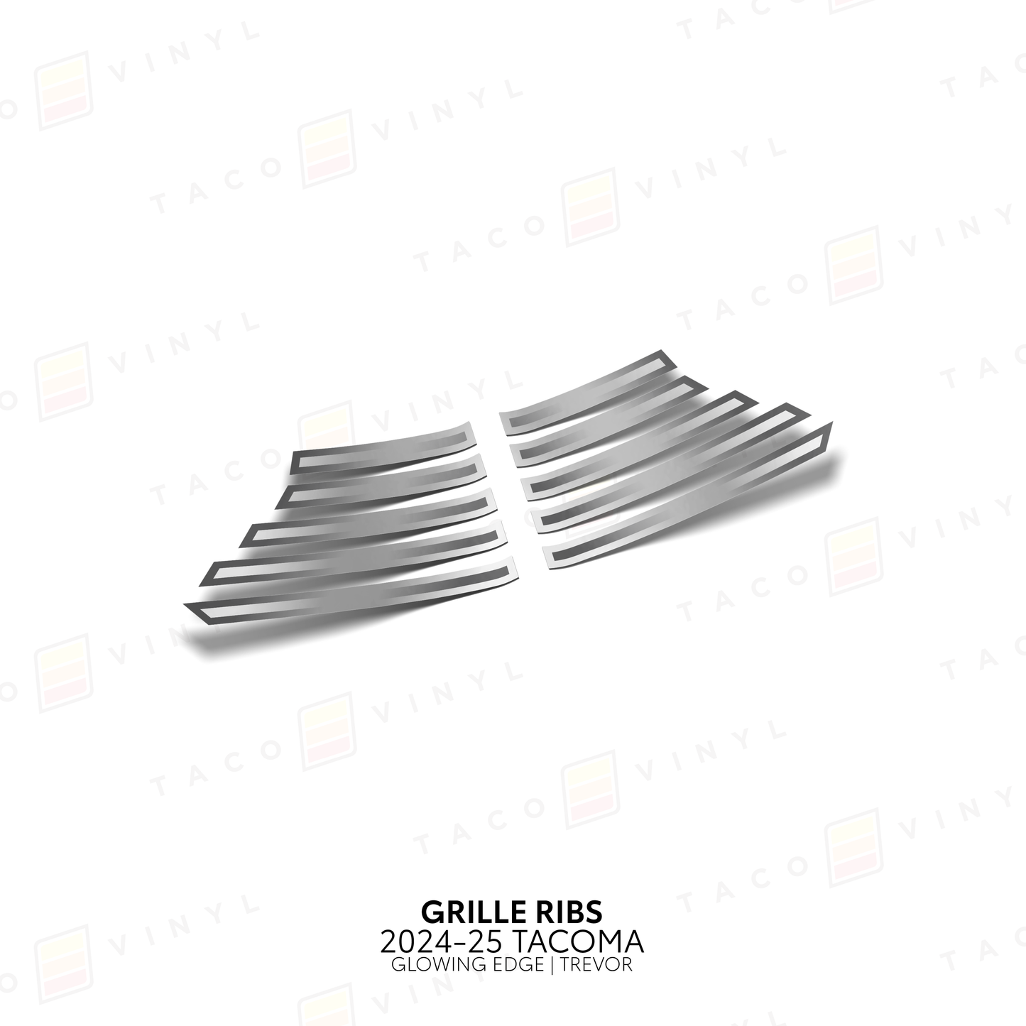 Taco Vinyl Tacoma Glowing Edge Grille Rib Decal | '24+ Tacoma