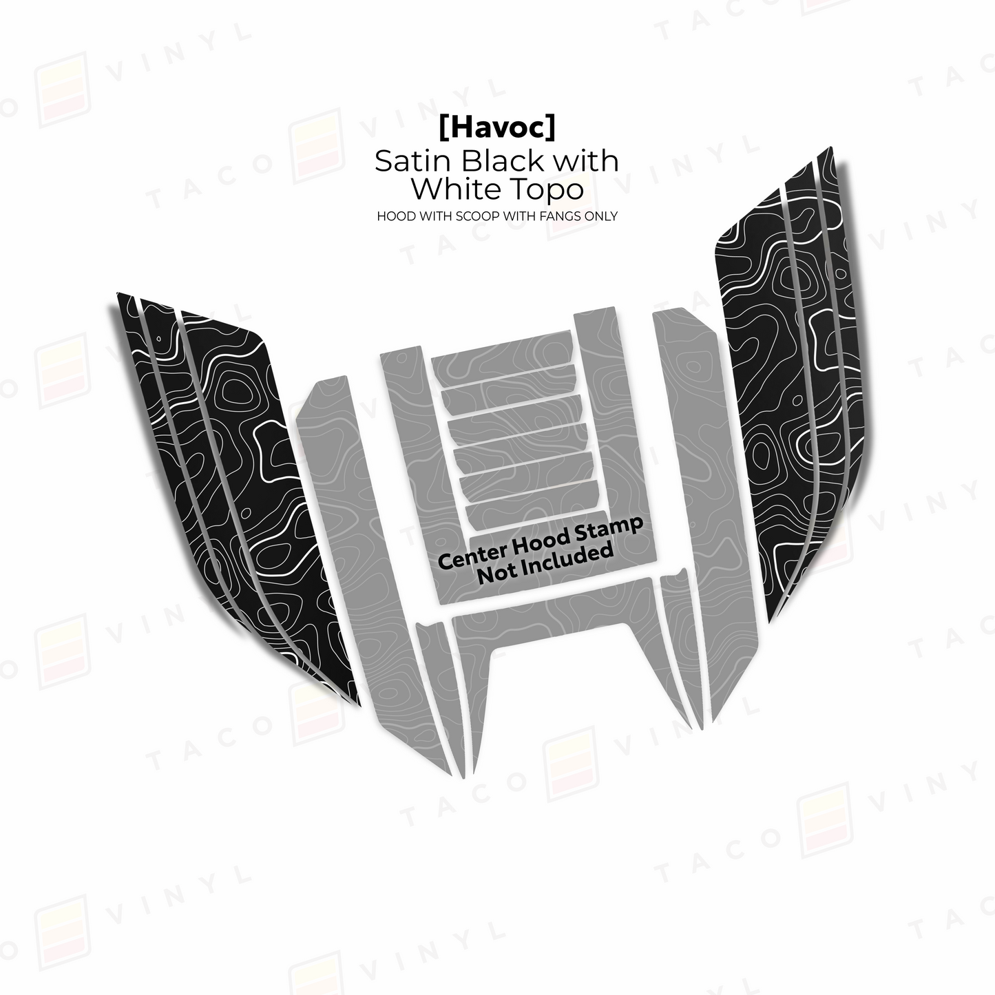 Taco Vinyl Tacoma/4Runner Havoc Hood Scoop Stamp | '24+ Tacoma/'25+ 4Runner