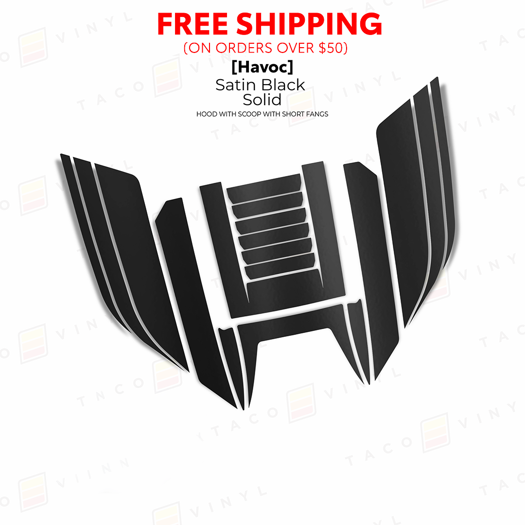 Taco Vinyl Tacoma/4Runner Havoc Hood Scoop Stamp | '24+ Tacoma/'25+ 4Runner