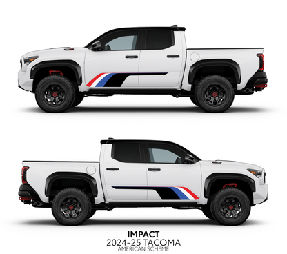 Taco Vinyl Tacoma Impact Rocker Panel Decal Kit | 2024+ Tacoma