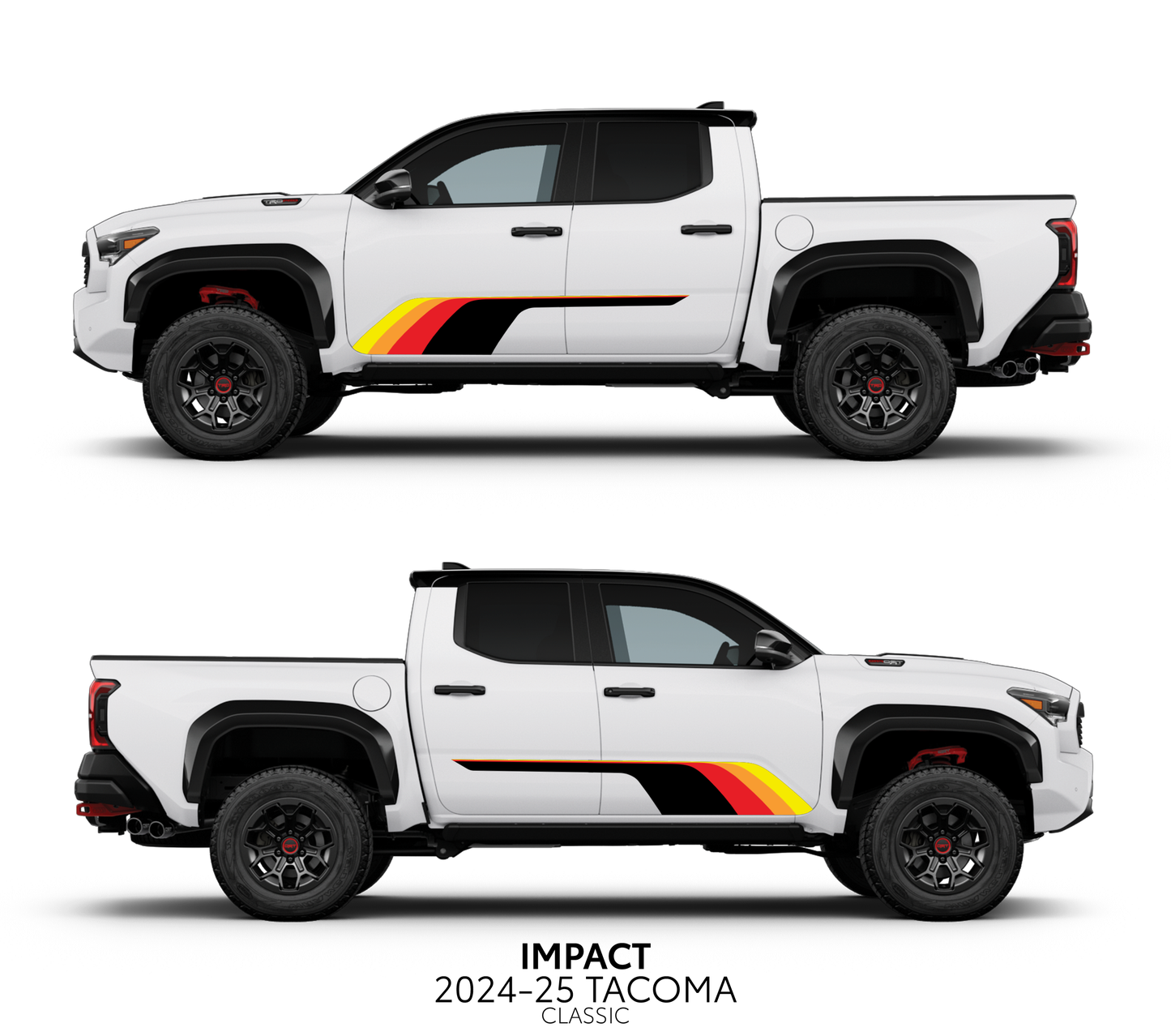 Taco Vinyl Tacoma Impact Rocker Panel Decal Kit | 2024+ Tacoma