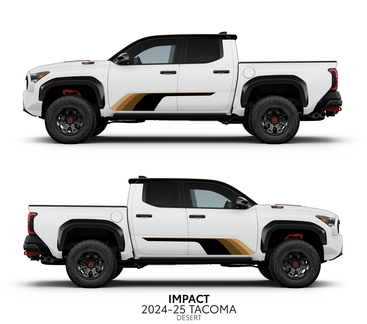Taco Vinyl Tacoma Impact Rocker Panel Decal Kit | 2024+ Tacoma