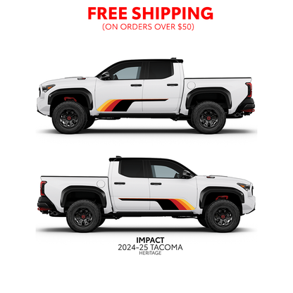 Taco Vinyl Tacoma Impact Rocker Panel Decal Kit | 2024+ Tacoma