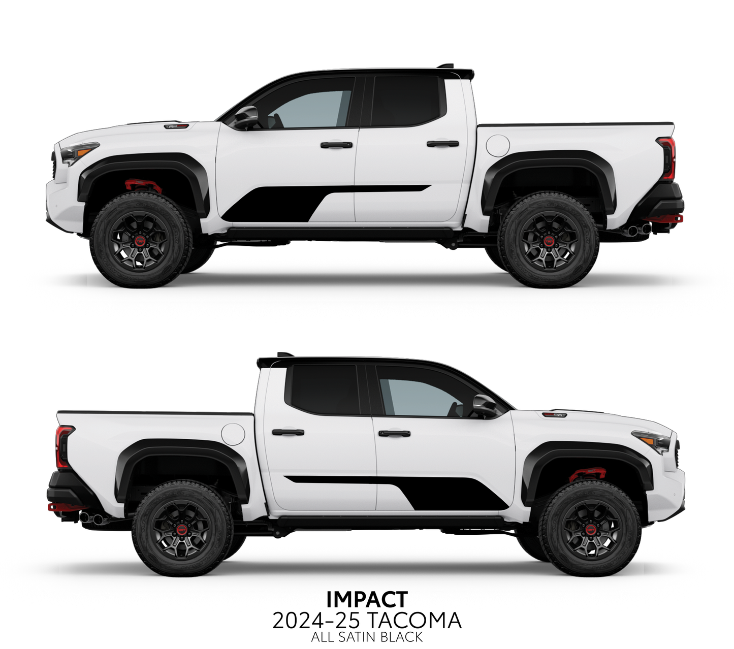 Taco Vinyl Tacoma Impact Rocker Panel Decal Kit | 2024+ Tacoma