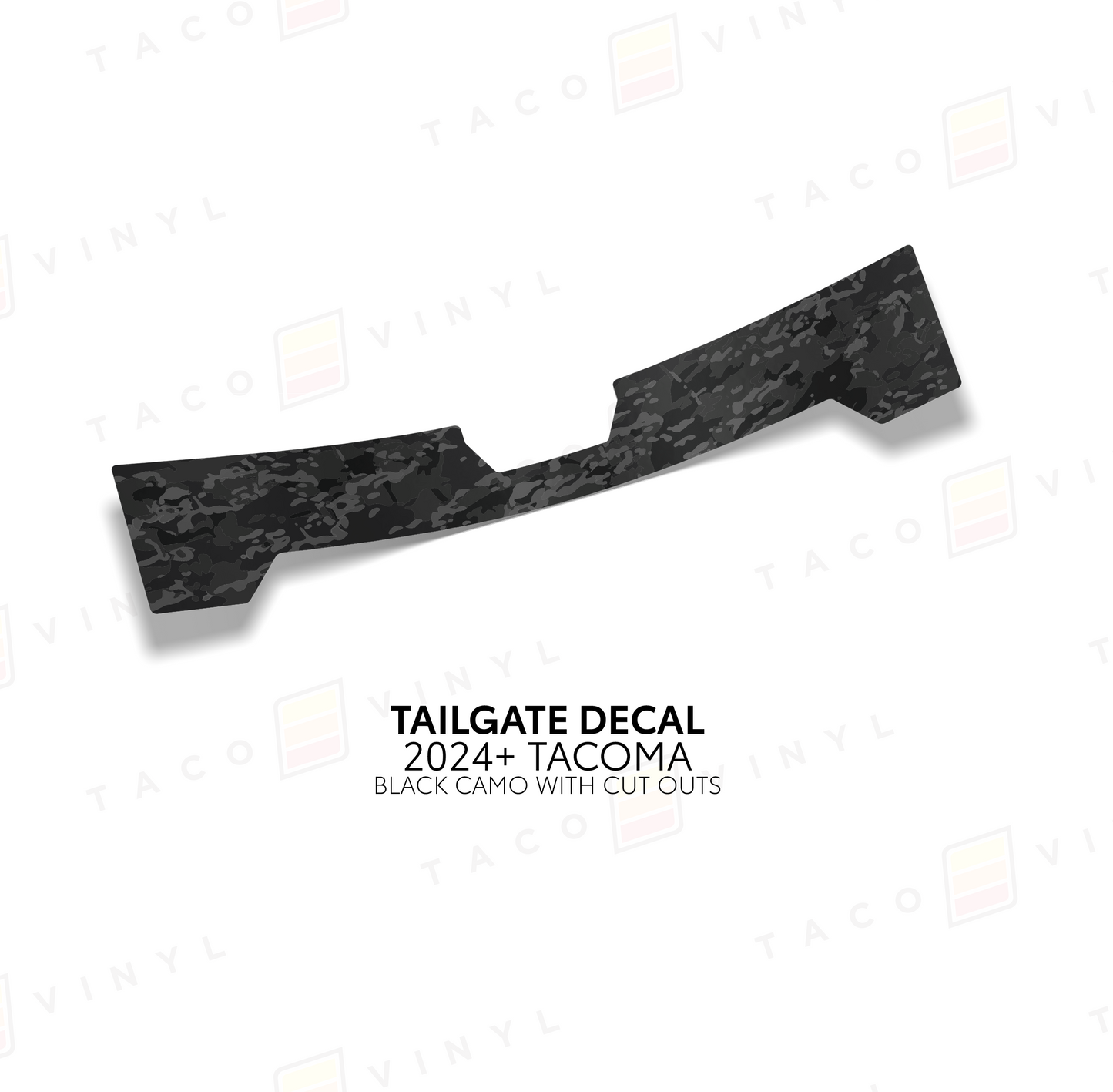 Taco Vinyl Tacoma Tailgate Topo Decal | '24+ Tacoma