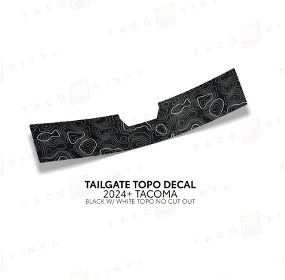 Taco Vinyl Tacoma Tailgate Topo Decal | '24+ Tacoma