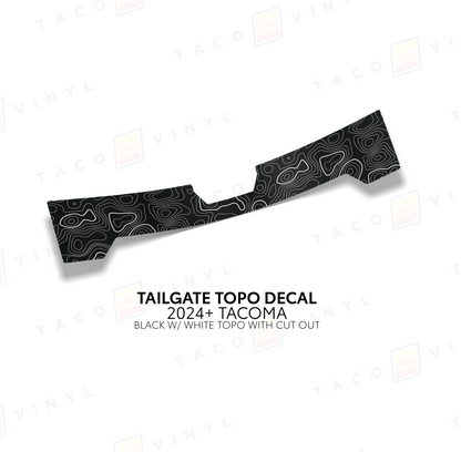 Taco Vinyl Tacoma Tailgate Topo Decal | '24+ Tacoma