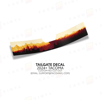 Taco Vinyl Tacoma Tailgate Topo Decal | '24+ Tacoma