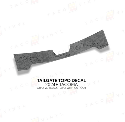 Taco Vinyl Tacoma Tailgate Topo Decal | '24+ Tacoma