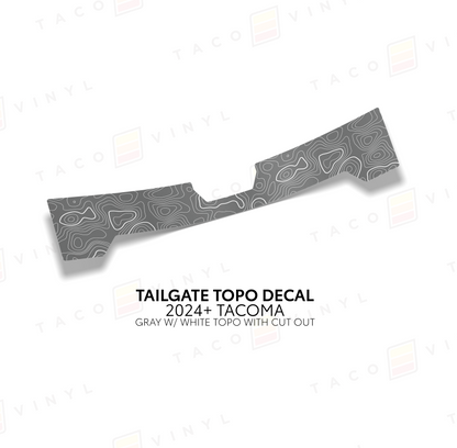 Taco Vinyl Tacoma Tailgate Topo Decal | '24+ Tacoma