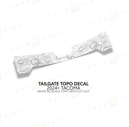 Taco Vinyl Tacoma Tailgate Topo Decal | '24+ Tacoma
